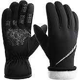 OZERO Winter Gloves for Men Women: Waterproof Touch-Screen Glove Thermal Coldproof Snow Gloves for Driving Cycling Skiing
