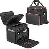 Trunab Double-Layer Case Compatible with Jackery Explorer 1000 | Battery Case with Water-Resistant Bottom and Upper Compartment for Charging Accessories