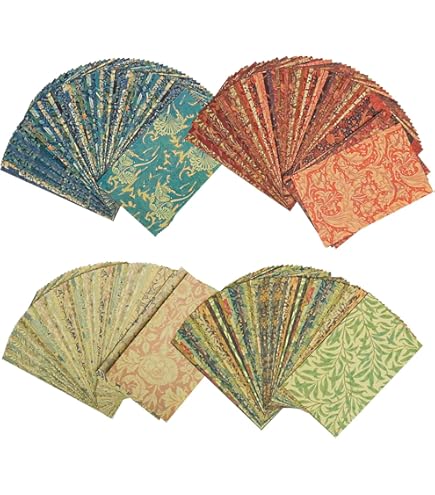 Decoupage Paper Pack 24 Sheets 6x6 - Art Nouveau Floral Designs With Pastel Gradients For Crafts