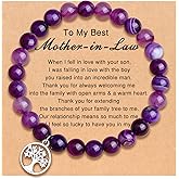 UNGENT THEM Tree of Life Bracelet for Women, Gifts for Grandma, Nana, Mother in Law, Mom, Gigi, Mimi, Aunt, Sister in Law, Teacher, Birthday Christmas Wedding Mothers' Day Gifts