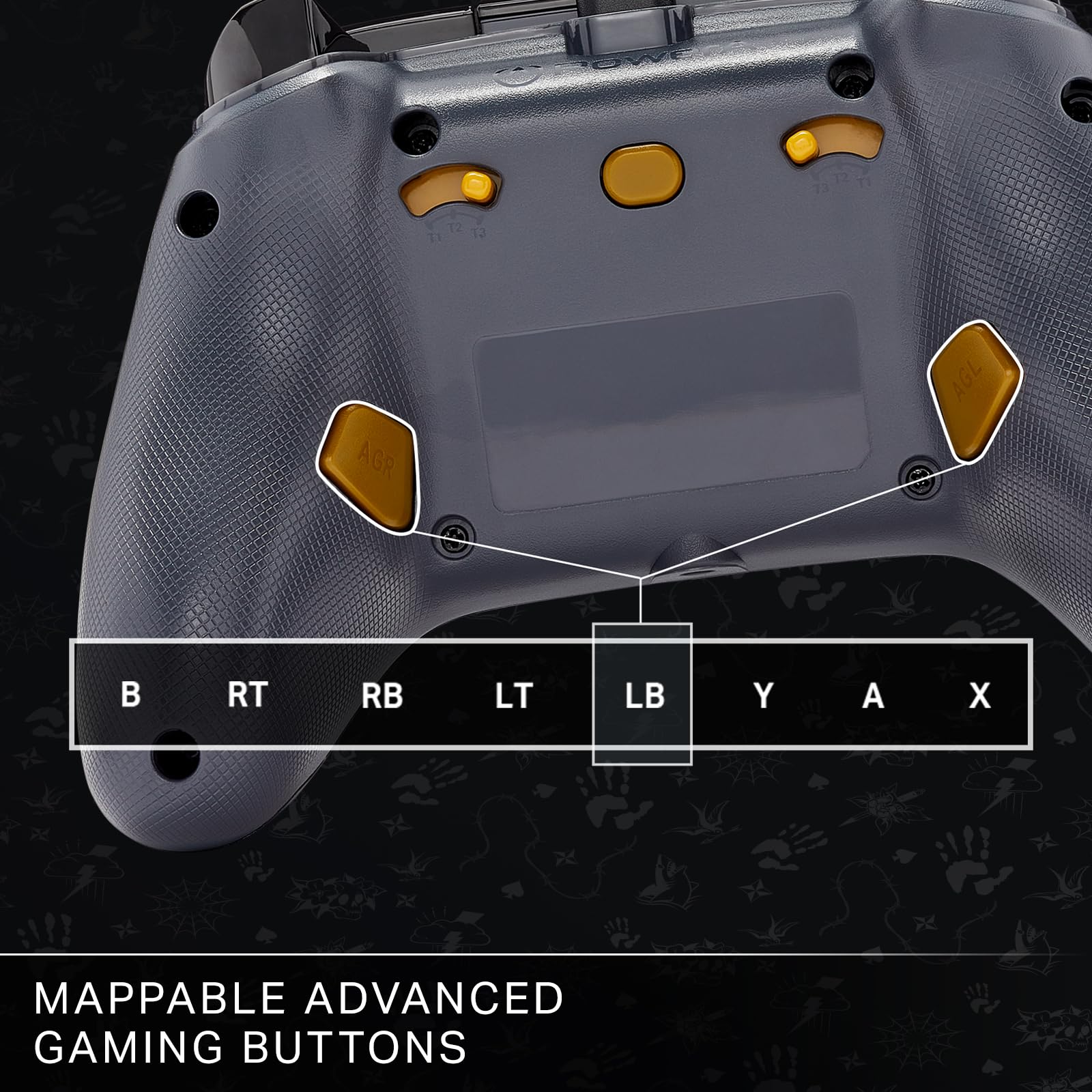 PowerA Advantage Wired Controller for Xbox Series X|S and Windows 10/11 – Fortnite Midas, gamepad, wired video game controller, gaming controller, USB-C, Works with Xbox One, Officially Licensed, Bonus Virtual Item Included.