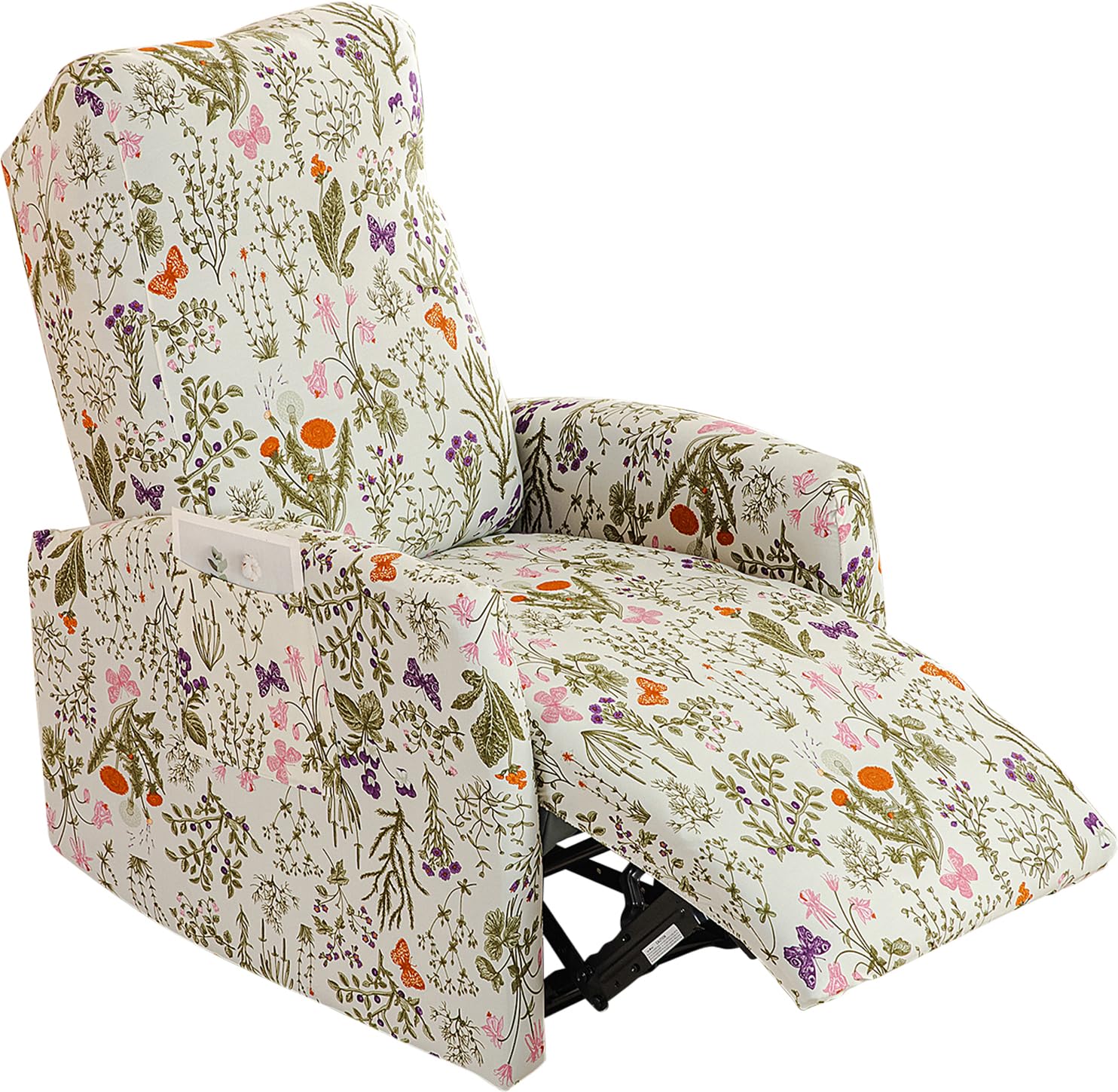 Photo 1 of FUANGUI Recliner Chair Covers 4-Pieces Small Recliner Cover for Recliner Chair, Non Slip Covers Washable Lazy Boy Recliner Slipcovers/Furniture Protector for Kids, Dog, Living Room, 08