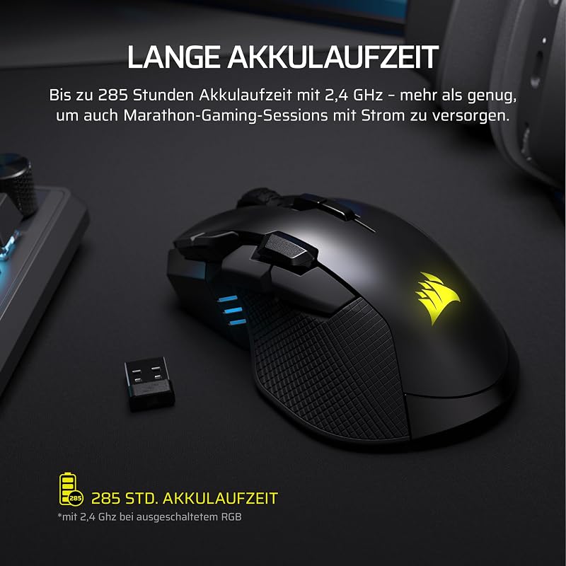 IRONCLAW Wireless SE (2026) Gaming-Maus – Schwarz