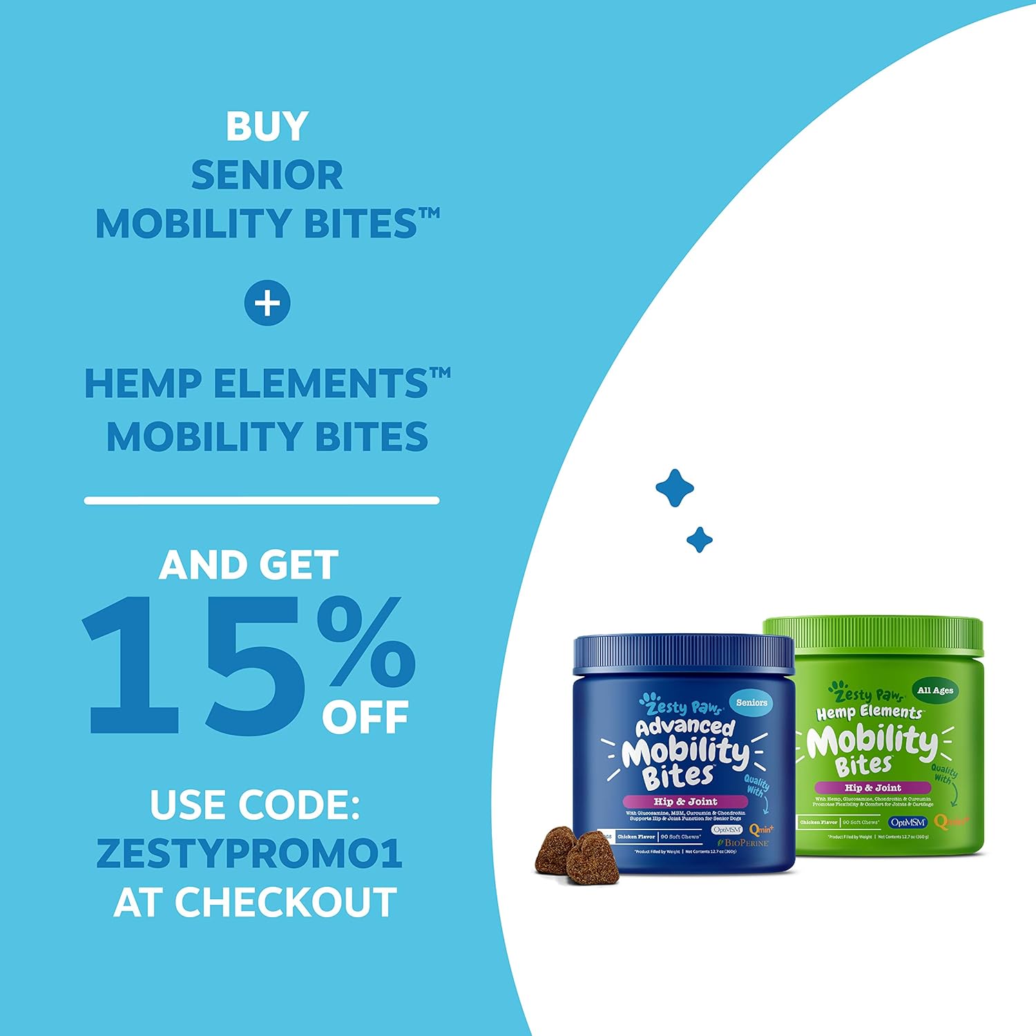 zesty paws senior advanced multivitamin for dogs