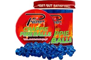 PAUTZKE BAIT PAUTZKE'S Crappie Fire Balls - Striking Color & Prolonged Scent Release, Infused with Genuine Salmon Egg Juice