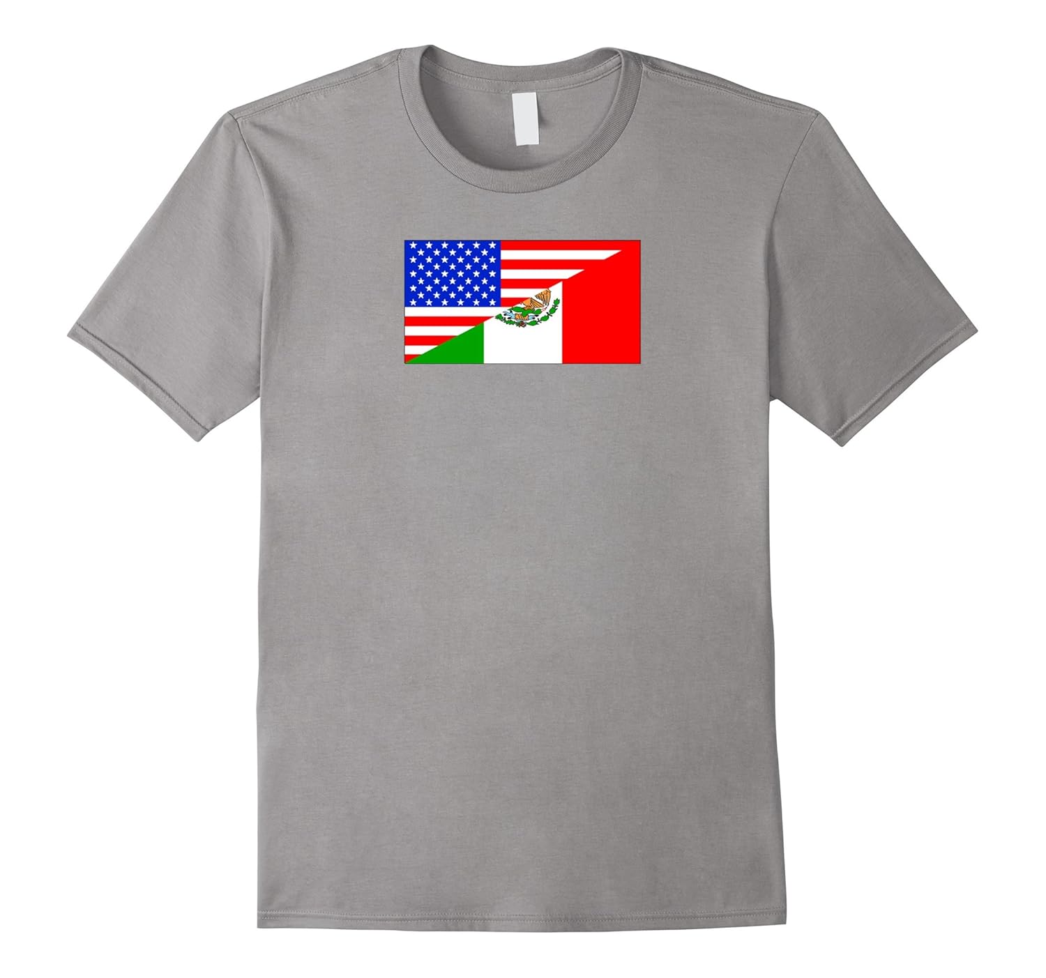 Half Mexican Half American Flag TShirtBN Banazatee