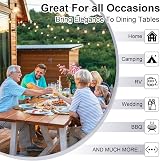 Homikit 18-Piece Reactive Glaze Stoneware Dinner Set for 6 Myosotis Blue view 7