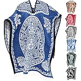 Artisans Bazaar Mexican Poncho Sarape Aztec Men Hombre Mexico Gabanes Mexicanos Western Cowboy Costume Adulto Jorongos