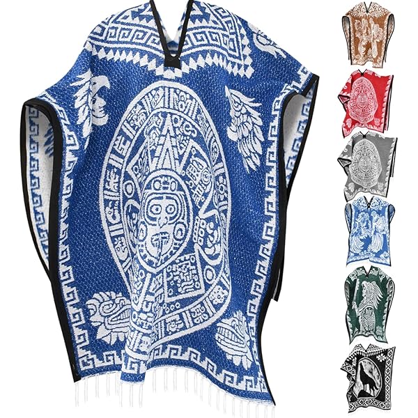 Amazon.com: Del Mex Authentic Mexican Poncho Cobija Blanket
