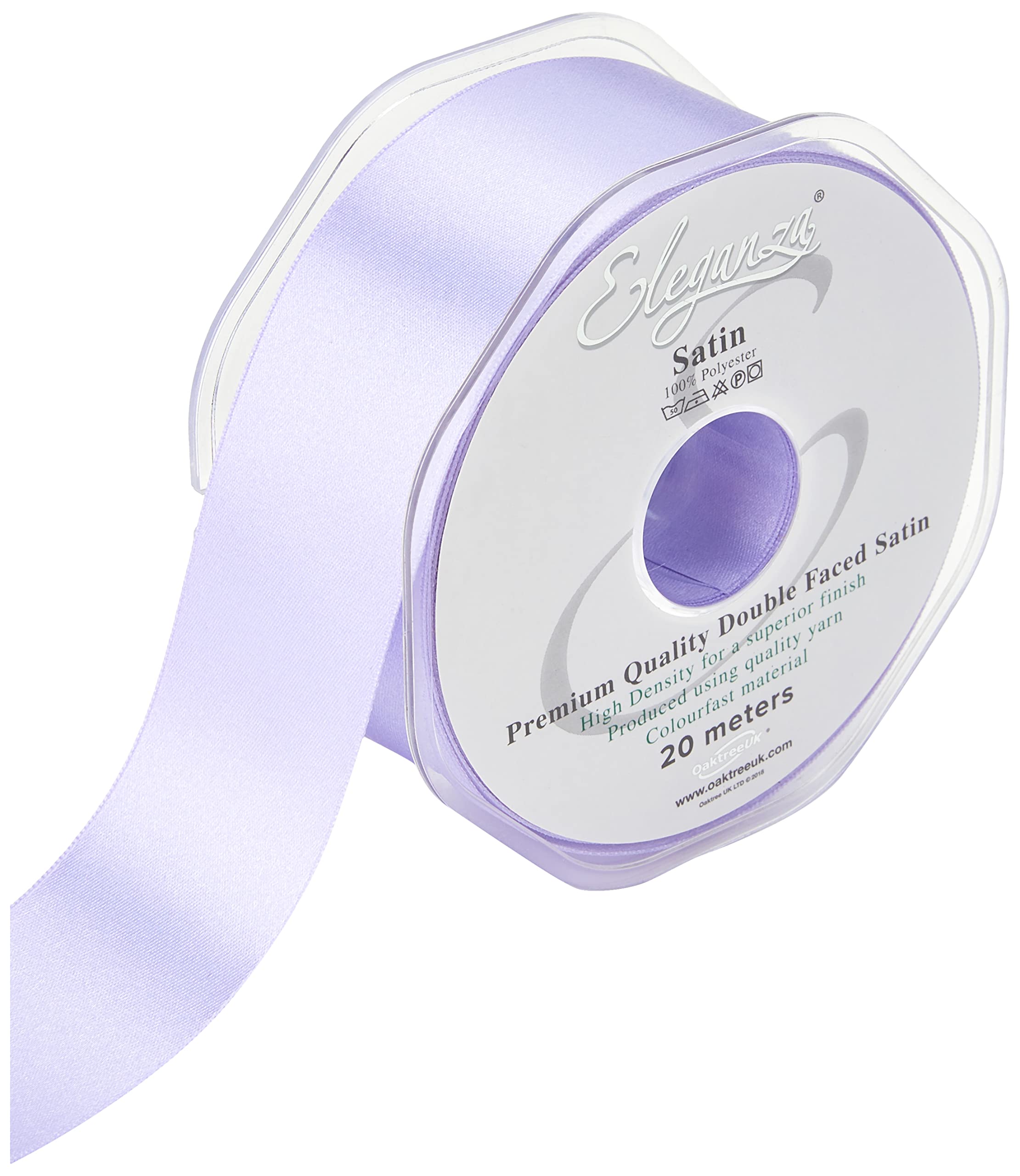 ELEGANZA Premium Quality Ribbon, Satin, Lavender, 11 x 11 x 4 cm
