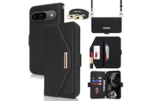Jaorty Crossbody Wallet for Google Pixel 9/9 Pro Case with Long Shoulder Strap,Credit Card Holder 6.3",PU Leather Handbag Pur