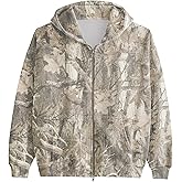 MISSACTIVER Camo Zip Up Hoodie Women Men Maple Leaf Print Fleece Oversized Hooded Sweatshirt Long Sleeve Jackets