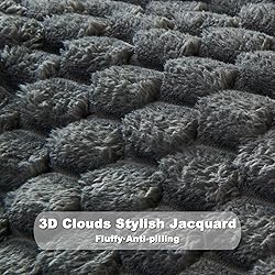 NEWCOSPLAY Super Soft Queen Blanket Grey Premium