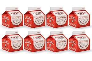 ASPEN MULLING SPICES Aspen Mulling Cider Spices Original Blend. Cinnamon, Nutmeg, & Clove. Holiday Mulling Spice Mix for Spiced Cider, Mulled Red Wine, & Festive Winter Beverage Mix. 5.65 oz. (Pack of 8)