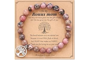 LAVEIR Mothers Day Gifts for Mom, Tree of life Natural Stone Bracelet Gifts for Mom Mother in Law