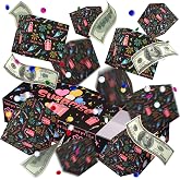 Surprise Money Explosion Gift Box for Cash, Pop‑Up Box with Bounce Confetti | DIY Folding Bouncing Money Holder with Confetti, Surprise Box, Money Gift Ideas for Birthday, Christmas, Halloween