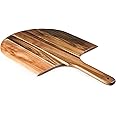 TOSCANA - a Picnic Time brand Pizza Peel Paddle Serving Trays & Platters, One Size, Acacia Wood