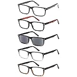 Gamma Ray Men's Reading Glasses - 5 Pairs Readers
