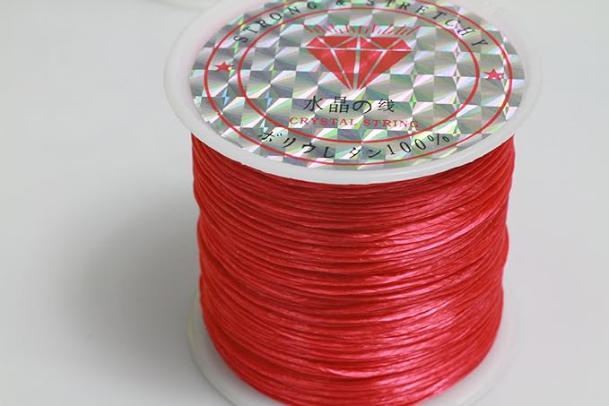 Amazon オペロンゴム レッド 赤 約７０ｍ 太さ０ ８ｍｍ ブレスレットの作成 修理に アクセサリー用紐 糸 通販