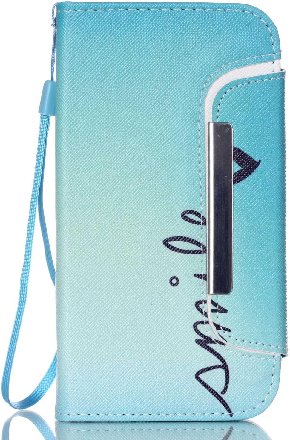 S5 Mini Case Samsung Galaxy S5 Mini Handbag Case,MOUSE Monster A Smile Pattern Leather [Handbag Function] Magnetic Detachable Folio Wallet Case Cover for Samsung Galaxy S5 Mini G800