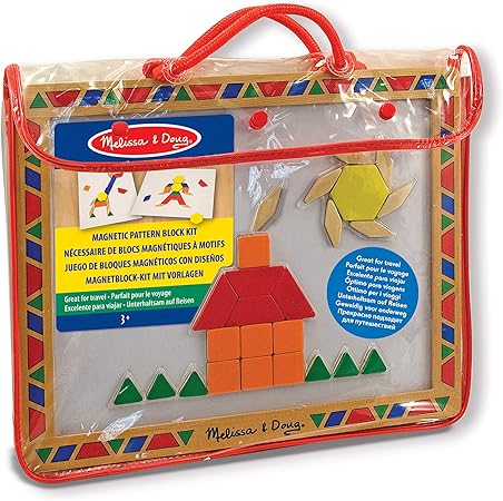 melissa & doug magnetic pattern blocks set