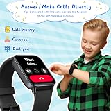 KALINCO Kids Smart Watch IP68 1.8 in 100 Sports Modes Call HR Sleep Monitor view 4