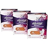 Always Discreet Incontinence and Postpartum Liners, Very Light Absorbency, Long Length, 132 Count, Packaging may vary