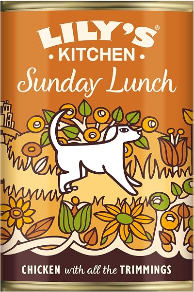 Lily's Kitchen Natural Adult Wet Dog Food Tin Sunday Lunch 6 x 400g Grain-Free