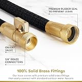 Flexi Hose Extendable Garden Hose 15m 8-Pattern Spray Gun Brass Fittings view 5