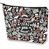 G2TUP Vampire Makeup Bag Stefan & Elena Fans Gift It's A Vampire Thing Cosmetic Bag Salvatore Brothers Merch (Vampire Thing BL MG)