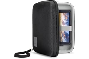 USA GEAR 7.5 Inch Hard Shell Camera Monitor Case - Portable Video Monitor Bag Compatible with Feelworld Monitor, Atomos, Smal