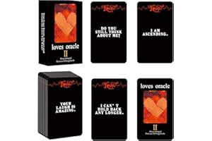 Han Yu Bowen (Second Edition) Oracle Cards 56 Love Oracle Cards,Twin Flame Oracle Deck,Tarot Cards for Beginners,Easy to Shuffle and Carry,Tarot Cards with Meanings on Them