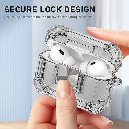 Valkit Compatible Airpods Pro 2nd/1st Generation Case Clear with