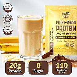 NUTRAPULSE Banana Cinnamon Vegan Protein Powder
