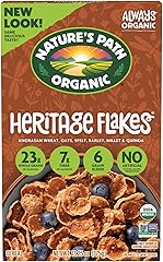 Nature's Path Organic Heritage Flakes® Cereal, 13.25 oz (Pack of 1), Ancient Grains, 23g Whole Grains, Non-GMO