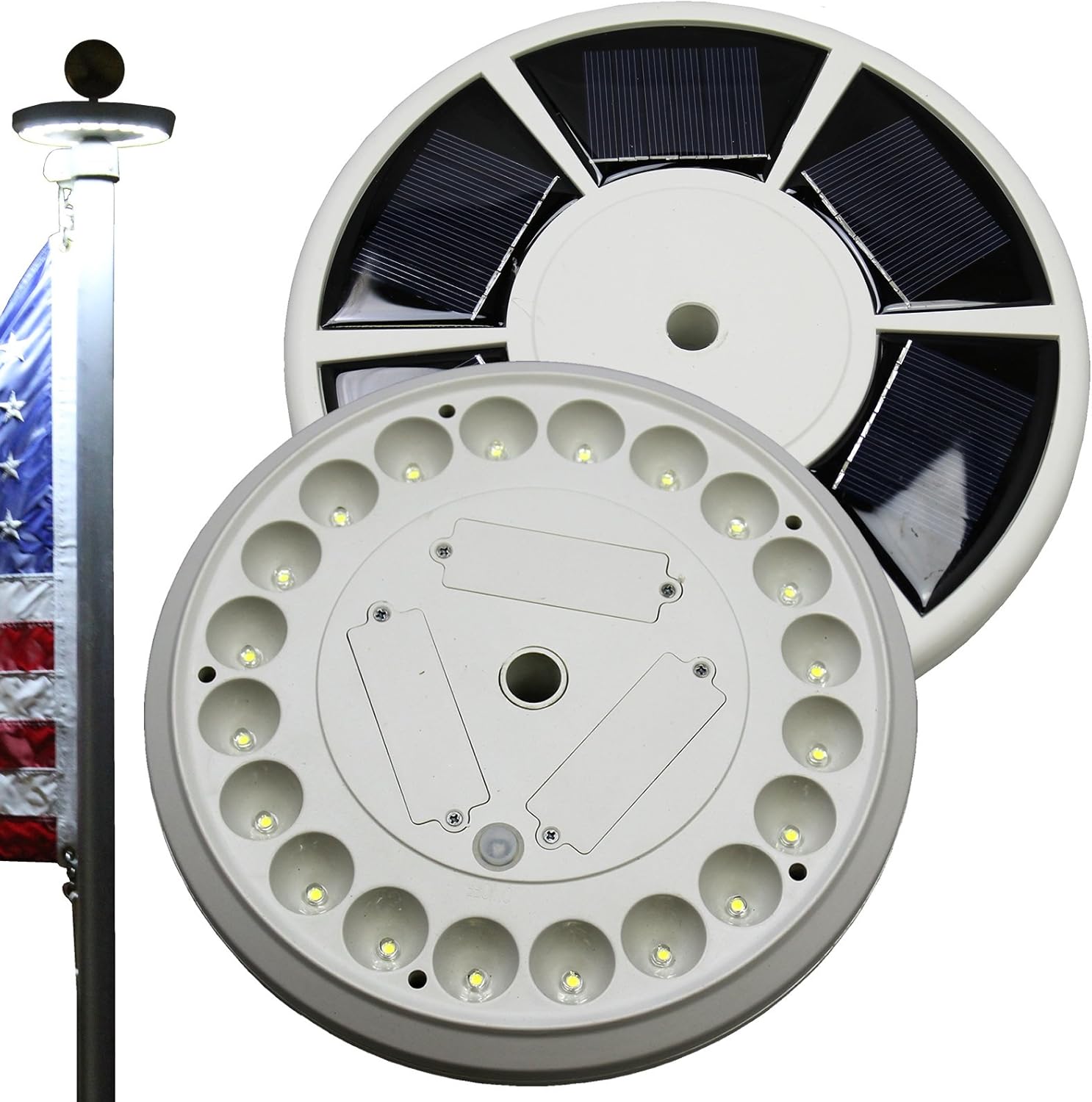 Bluedot Trading Flagpole Solar Light for Vertical In