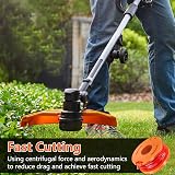 Odashen 6 Pcs Strimmer Spool Replacement for Worx McGregor CLGT18LG MCT2X1825 view 5