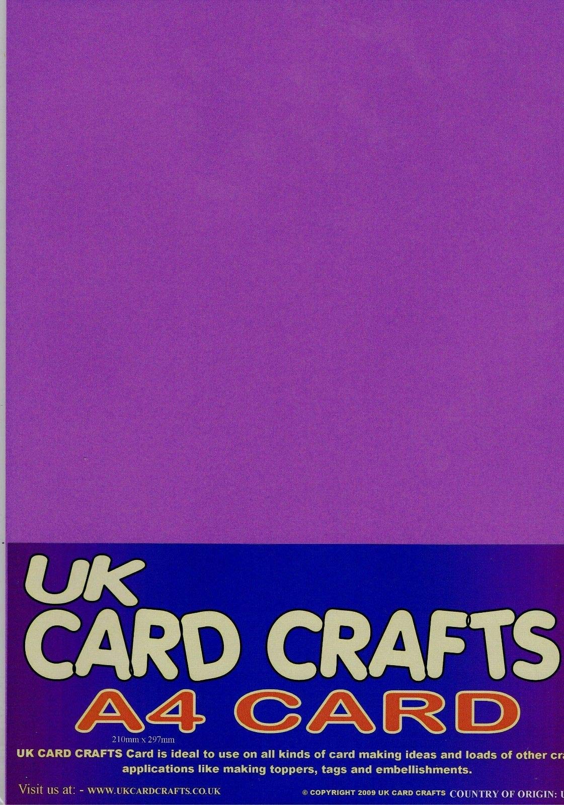StellaWeds 100 x A4 Purple Card Stock - 260gsm