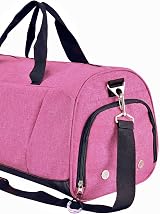 KASIBON Gym Bag with Shoes Compartment Wet Pocket Pink Duffle Bag view 5