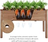 Yaheetech Raised Garden Bed 120.5x59x76 cm Dark Brown Wood Planter Box view 8
