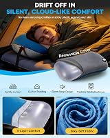 HIKENTURE Camping Pillow with Removable Cover Ultralight Ergonomic Inflatable view 5