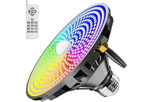 XMPTYN LED Pool Light Bulb for Inground Pool, Led Pool Lights Bulb for Inground Pool, Spa Light Bulb for In Ground Pool with Remote Control – Color Changing 120V Swimming Pool Lights, E26 Base - 70W