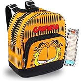 Garfield Mini Backpack - 10" Canvas Garfield Backpack Purse with Front Pocket and Bookmark | Adults, Teens, Kids
