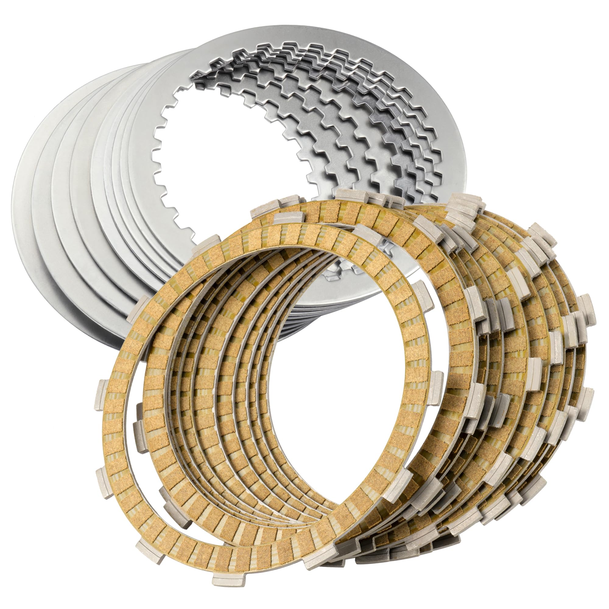 Photo 1 of Twin Cam Extra Clutch Friction Steel Plates 19pcs Clutch Kit Compatible with Harley 1999-2017 Softail Dyna Touring Trike Models,1998-1999 Evolution 1340