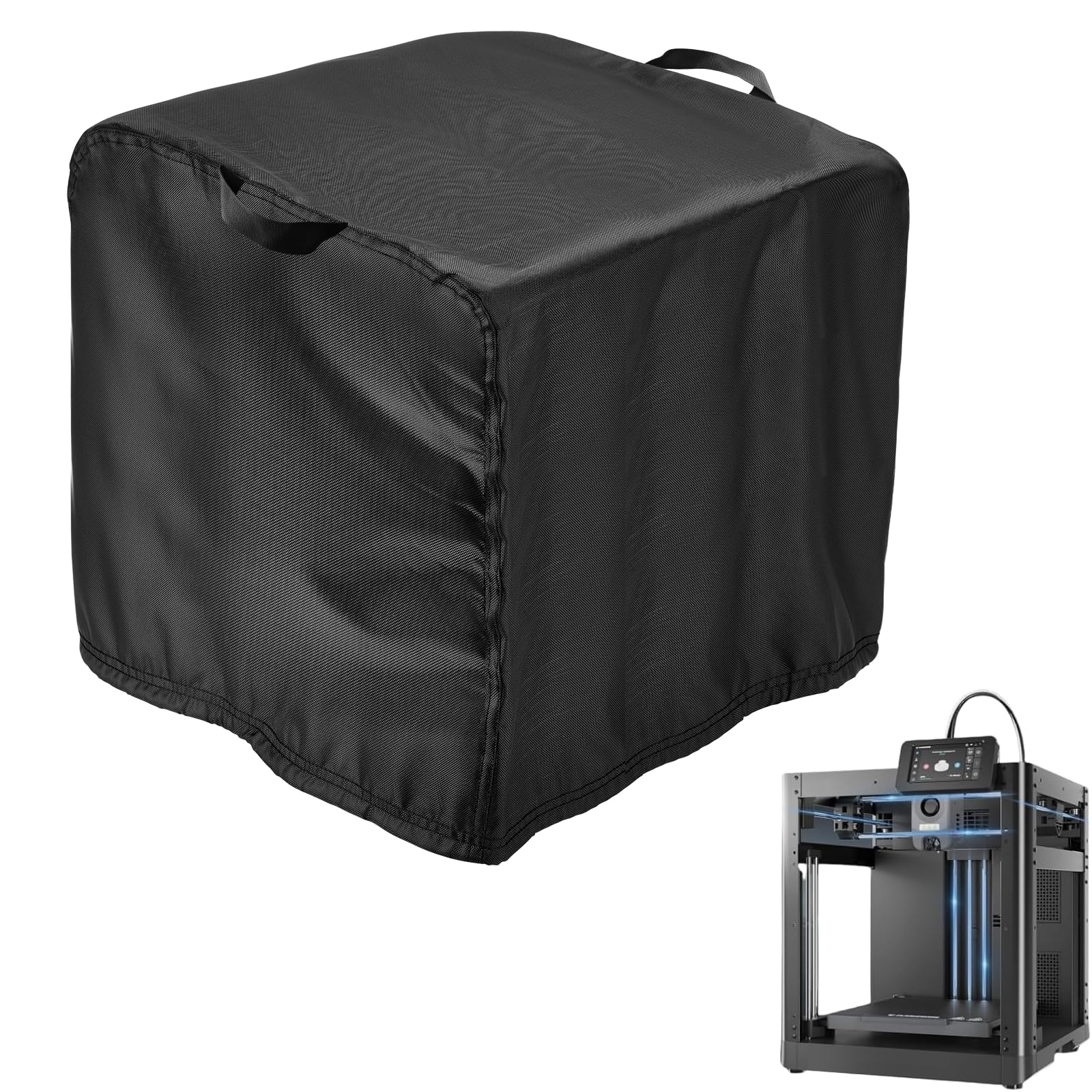 Photo 1 of TwoPone 3D Printer Cover for FLASHFORGE 5M,16x15x18 Inch Universal Case Protector for Best 3D Printers,600D Waterproof Impresora 3D Printer Covers