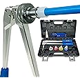 IBOSAD Manual PEX Pipe Expander Tool Kit with 3/8",1/2",3/4",1" Expansion Heads suit for Propex Expansion Meets ASTM F1960 Standard PEX Coupling Fitting Radiant Heat