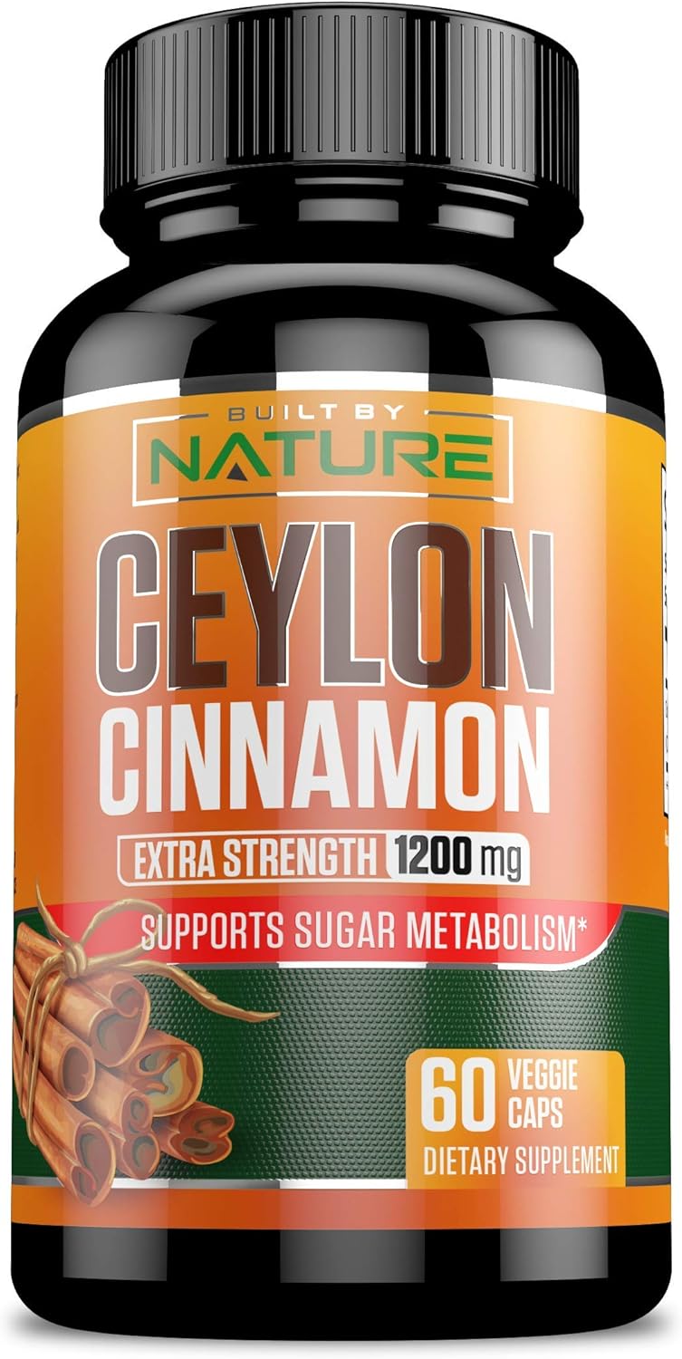 Ceylon Cinnamon Capsules 1200mg Made with Organic Cinnamon Healthy