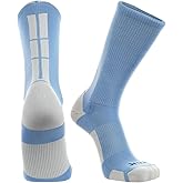 TCK Baseline Crew Athletic Socks for Basketball, Football & Sports – Moisture Wicking & Cushioned