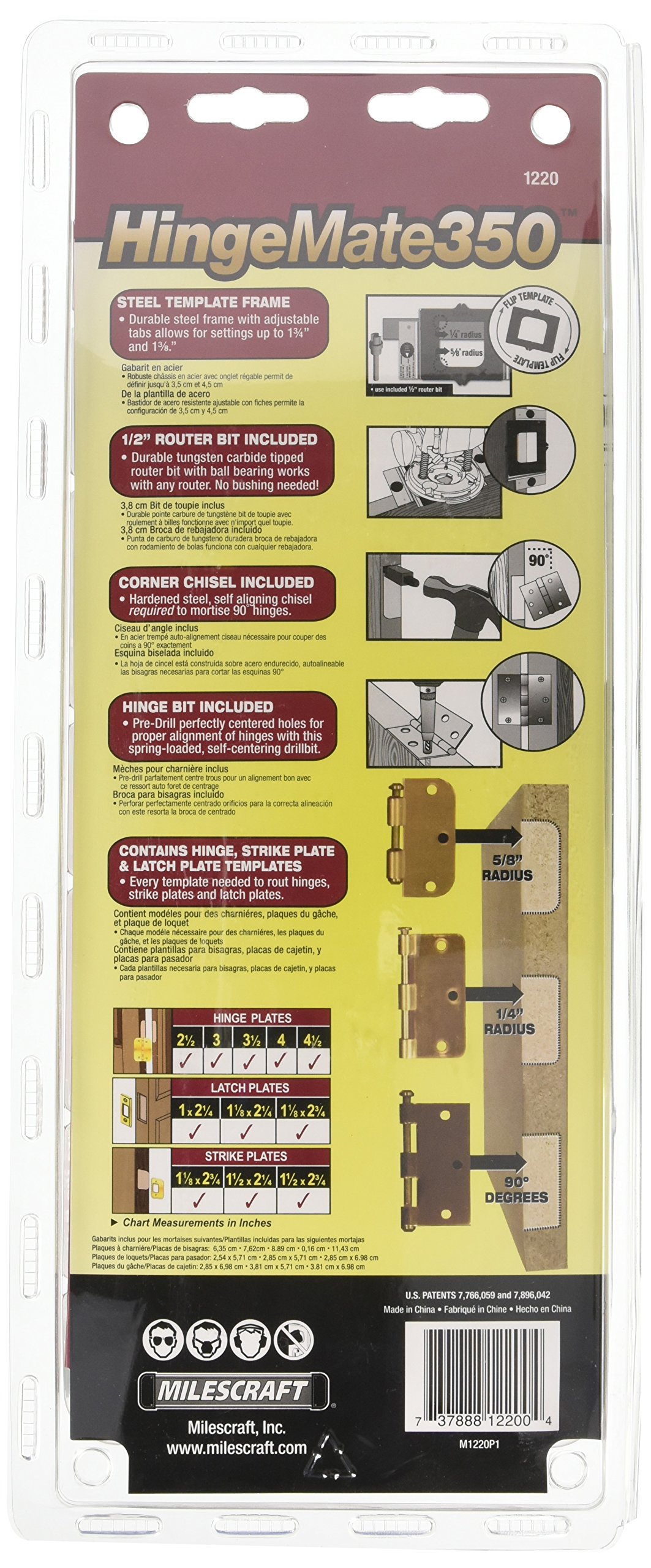 MILESCRAFT Door Mortise Kit