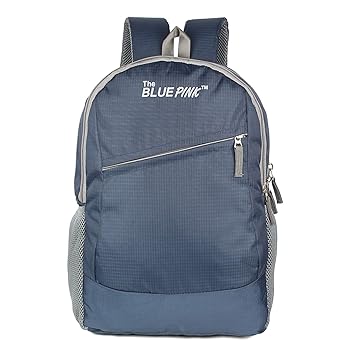 Dussle Dorf Polyester 20 Liters Navy Blue and Grey Laptop Backpack